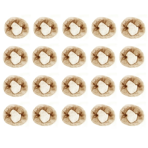 20pcs/set Hair Net for Women Dance Hair Net For Buns Individual Wrap Invisible Hair Net Elastic Mesh Net Hair Edge Mesh