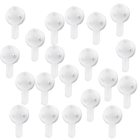 20pcs/set Picture Frame Hooks, Wall Mounted Rack Brick, Concrete And Cinder Block - Invisible Traceless( Punch Free) - Holds Max 3kg Load White
