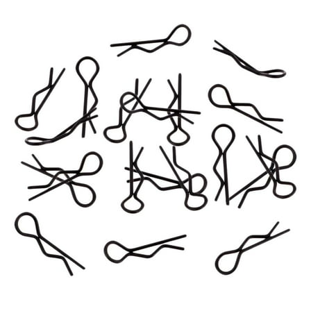 20pcs/set RC Car R-Pins //16 1/18 RC Car Accessory Black