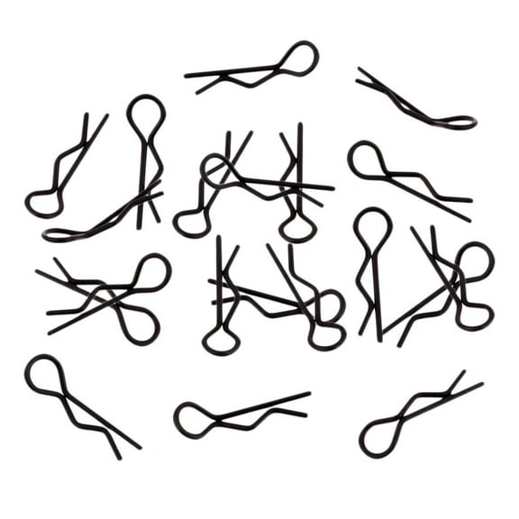 20pcs/set RC Car R-Pins //16 1/18 RC Car Accessory Black