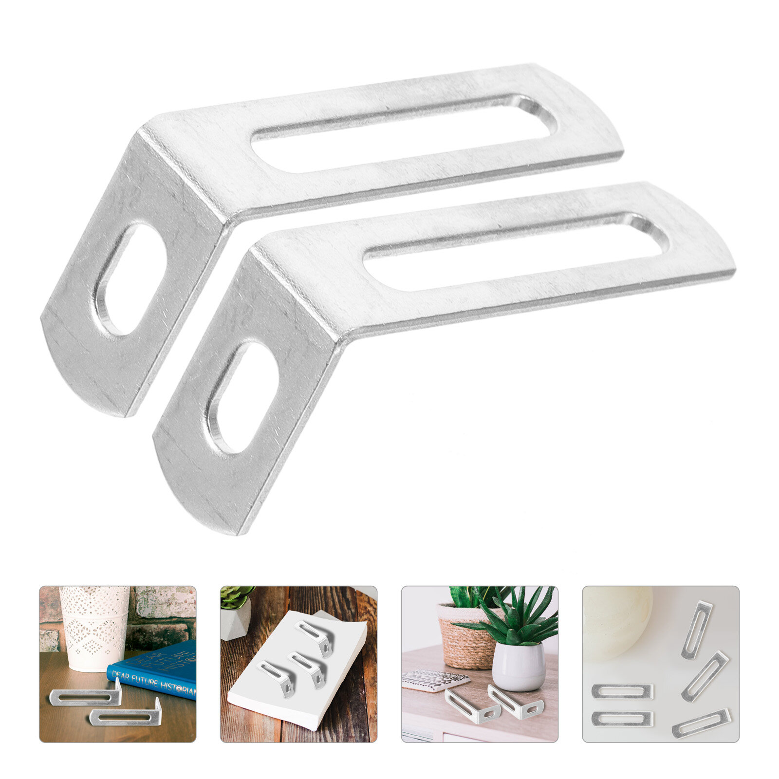 20pieces Corner Brackets Slotted Hole Corner Braces Right Angle