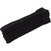 20pieces Reusable Fastening Cable Organizer Earphone Mouse Ties Management Cable Winder Black