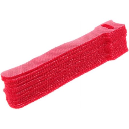 20pieces Reusable Fastening Cable Organizer Earphone Mouse Ties Management Cable Winder Red