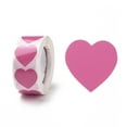 thumbnail image 1 of 20rolls Heart Paper Stickers Adhesive Labels Roll Stickers Gift Tag for Envelopes Party Presents Decoration Hot Pink 25x24x0.1mm 500pcs/roll, 1 of 4