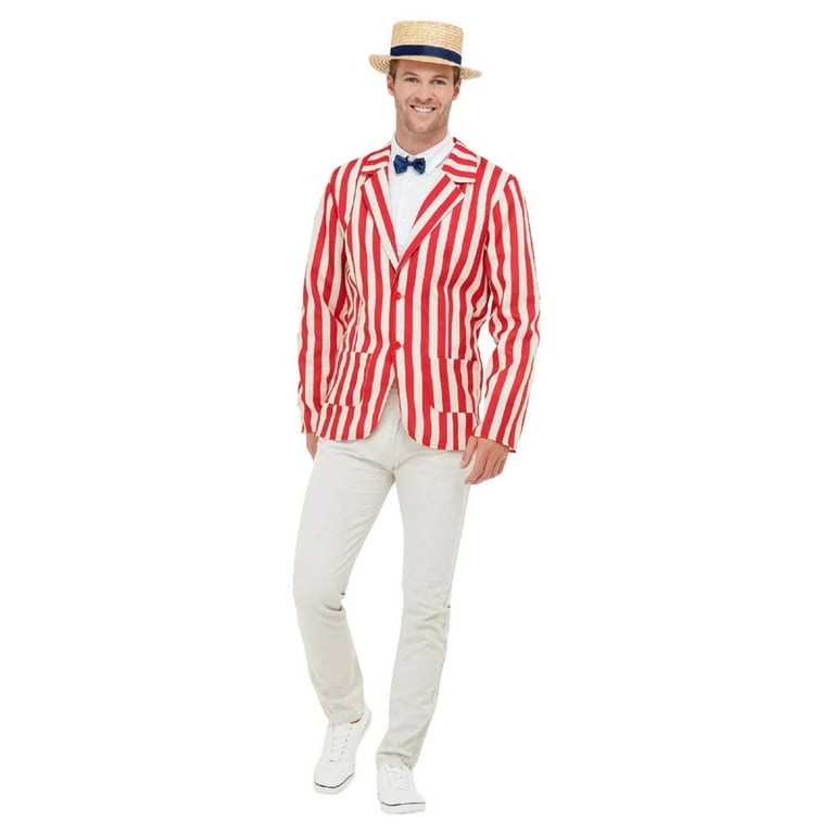 20s Barber Shop Costume Adult Red White 20s Barber Shop Costume Adult Red White
