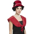 thumbnail image 1 of 20s Deluxe Instant Kit, Berry, with Hat and Faux Fur Stole Costume Accessory, 1 of 2