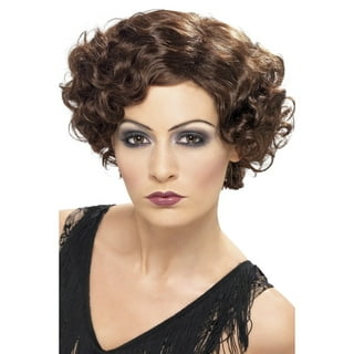 20s Flirty Flapper Wig Adult Brown