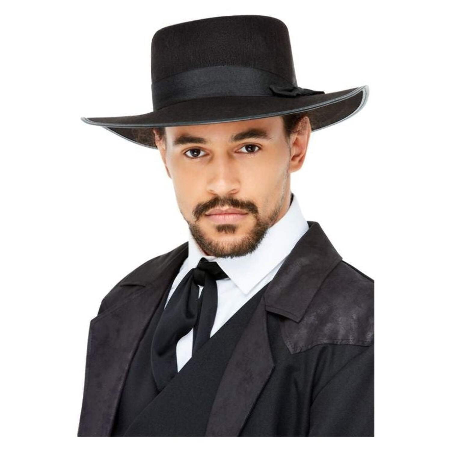 20s Wide Brim Fedora Hat Adult Black 20s Wide Brim Fedora Hat Adult Black
