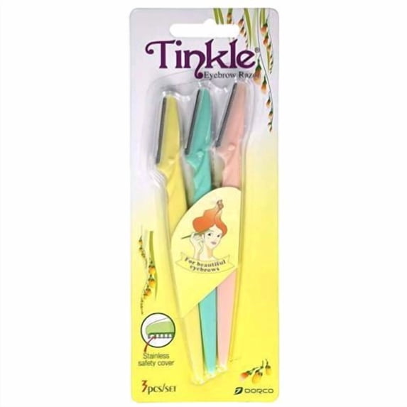 Twinkle Ravors Dorco Tinkle Original Eyebrow Razor Value Pack, 60 Blades, Korean ...