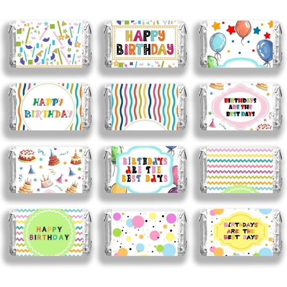 20sheets Leaf Paper Self Adhesive Mini Candy Bar Wrappers Baby Shower Candy Lable Stickers for Baby Boys Girls Shower Decor Word 116x140mm for DIY