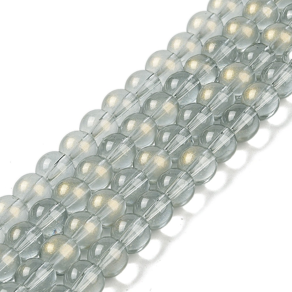 20strands Glass Bead Strands with Glitter Powder Round Dark Green 10x9mm Hole: 1.2mm about 90pcs/strand 31.81''(80.8cm) DIY