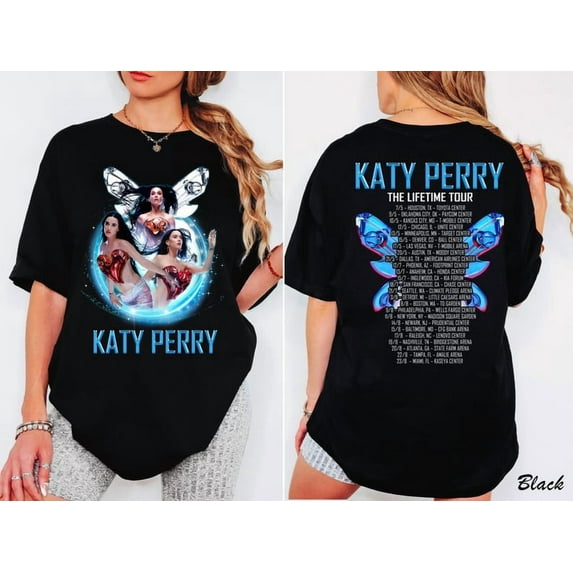 Katy Perry The Lifetime Tour Shirt, Retro 90s Style Fan Merch Shirt Katy Perry Concert Shirt, Front and Back Concert Graphic Tee, Musıc Tee