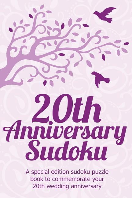 20th Anniversary Sudoku: A Special Edition Sudoku Puzzle Book to Commemorate Your 20th Wedding Anniversary