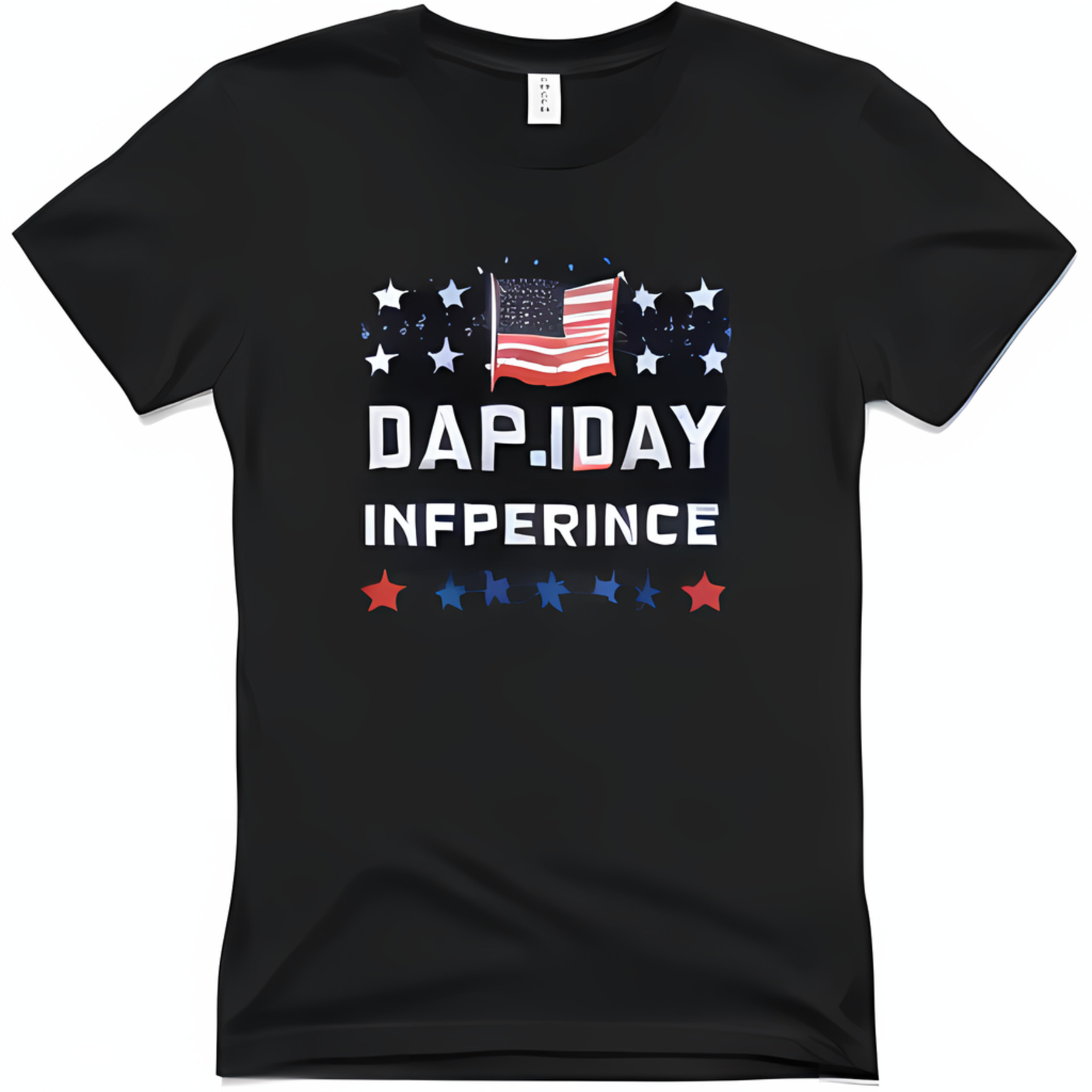 20th Birthday Celebration TShirt Patriotic Design with Bold 'Big Day