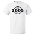 thumbnail image 1 of 21st Birthday Gift For 21 Year Old Established 2005 T Shirt, 1 of 2