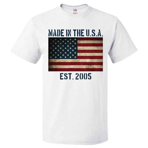 21st Birthday Gift For 21 Year Old Made In USA 2005 Shirt