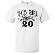 20th Birthday Gift For 20 Year Old This Girl Turned 20 T Shirt Gift