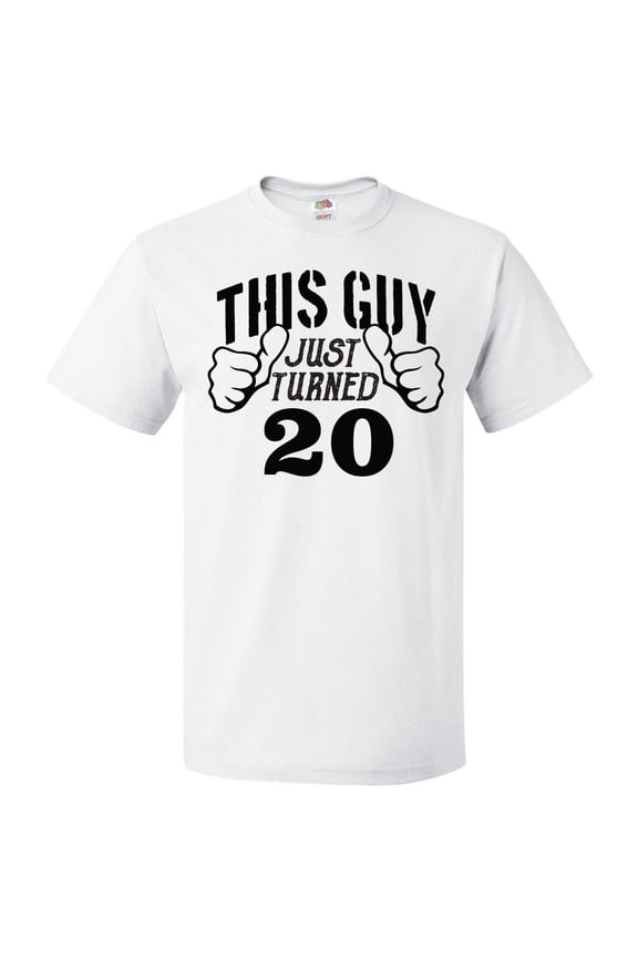 20th Birthday Gift For 20 Year Old This Guy Turned 20 T Shirt Gift