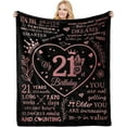 thumbnail image 1 of 20th Birthday Gifts for Girls Flannel Blanket Birthday Gifts for Her 20th Birthday Decorations Blanket Best Girls Birthday Presents for 20 Year Old Girls Birthday Gifts for Daughter Niece, 1 of 6