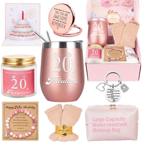 20th Birthday Gifts For Girls, Happy 20th 20 Year Old Girl Birthday Basket Gifts Box for Female Daughter Sister Her Girlfriend Coworker Bestie Women Birthday