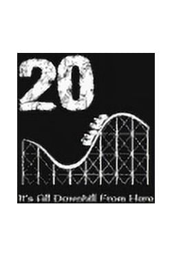 20th Birthday It's All Downhill From Here: with MORE space for writing and drawing, and positive sayings! birthday designs, you can explore the marketplace for gift, christmas, and vintage / 20th Year
