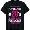 thumbnail image 1 of 20th Birthday Shirt For Women 20 Year Old Princess Gift T-Shirt, 1 of 5