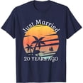 thumbnail image 1 of 20th Wedding Anniversary Cruise Just Married 20 Years T-Shirt, 1 of 2