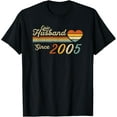 thumbnail image 1 of 20th wedding anniversary - Epic Husband Since 2005 20 years T-ShirtMen's and women's gift, black and white T-shirt, size: Extra large S-4XL, 1 of 4