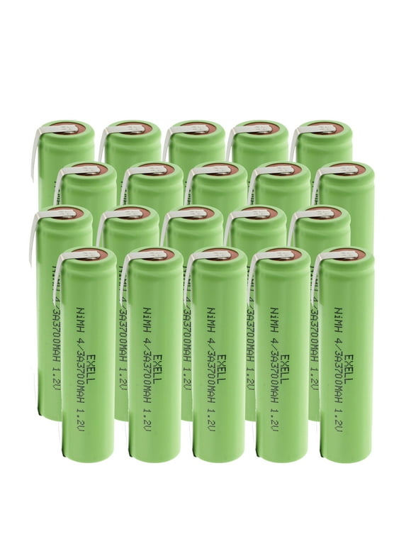 20x 1.2V 4/3A 4200mAh Rechargeable Batteries w/Tabs for Shavers, Custom, Radios