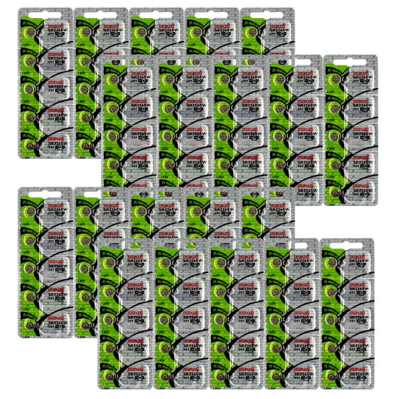20x 5PK Maxell Silver Oxide SR726SW Low Drain Watch Battery Replaces 397, 10L102