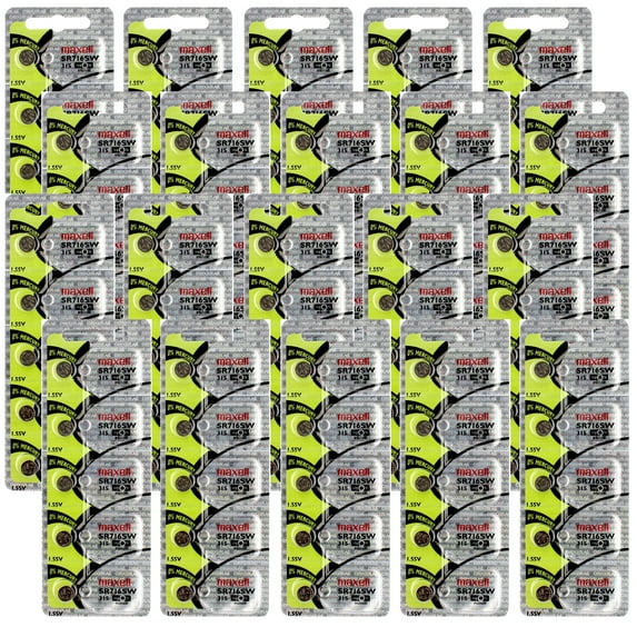 20x 5PK Maxell Silver Oxide Watch Battery SR716SW Low Drain Replace 315 SR67