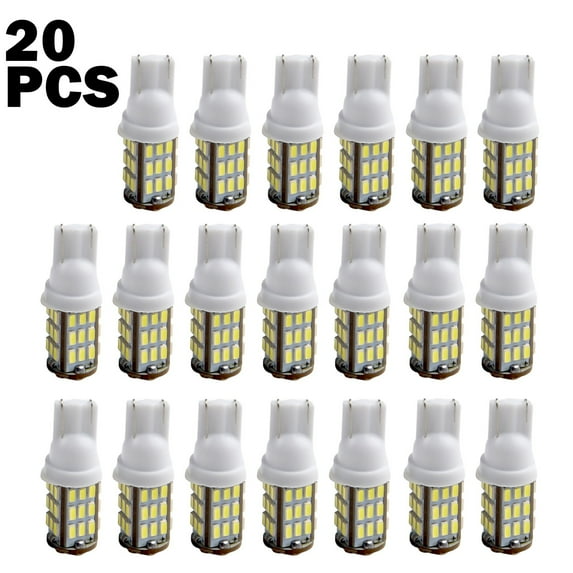 20x 6500K White T10 3014 42SMD LED Car RV Camper Trailer Light Bulb 12V