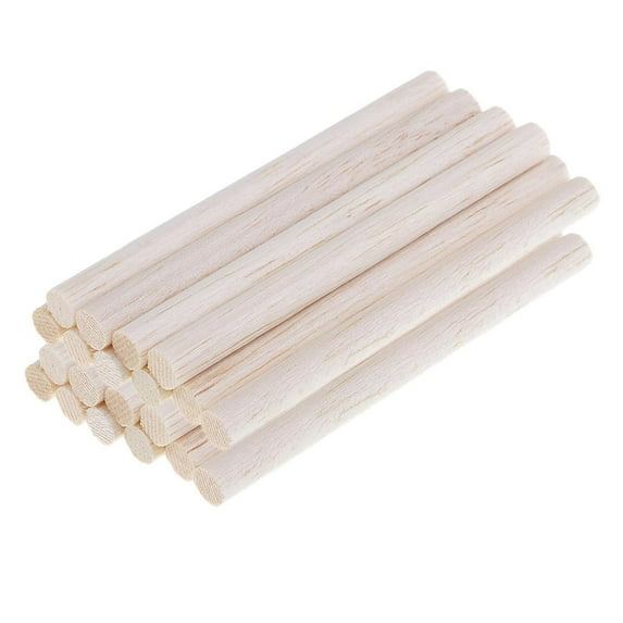 20x 8mm Round Balsa Wooden Dowel Rod for Kids Model Making