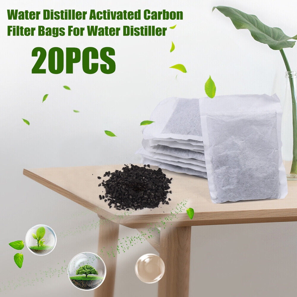 20x Activated Carbon Filters for Water Distillers For Countertop Water