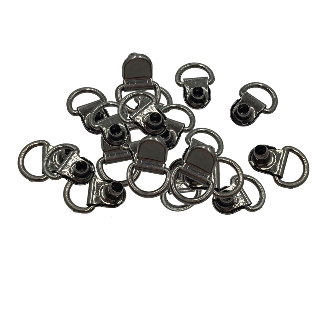 20x Boot Hooks Fitting with Rivets for Leather - Walmart.com