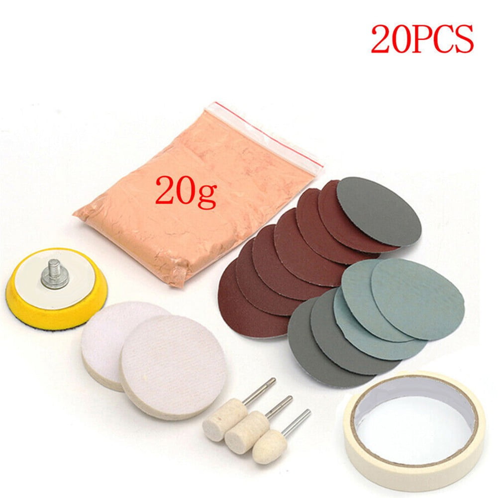 20x Car Windshield Glass Scratch Remover Cerium Oxide Powder Glass Polishing Kit