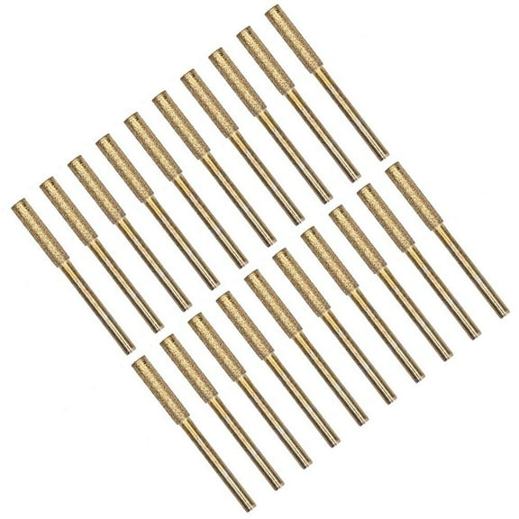 20x Chainsaw Sharpener Burr Grinder Chain Saw Drill Bits for Dremel Rotary Tool