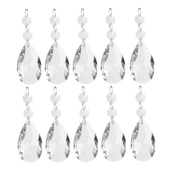 20x Clear Crystal Chandelier Prisms Pendants Balls Hanging Pendant Made Of High Quality Crystal Glass, No Or Acrylic 38mm