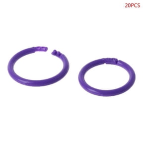 20x Creative Plastic Circle Multi-Functional Loose Leaf Ring Binder Hoop For DIY Photo Scrapbook Album Book Office