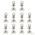 thumbnail image 1 of 20x Curtain Track Gliders, Rods Slides Wheels, Roller Hooks, Aluminum 20pcs, 1 of 8