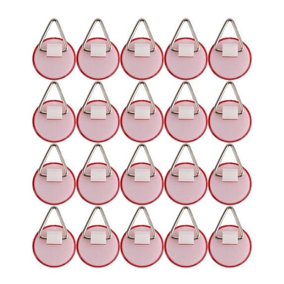 20x Disc Plate Hangers Picture Hanging Stick on Invisible Hooks