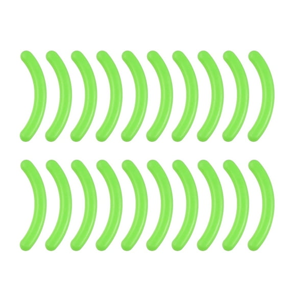 20x Eyelash Curler Refills Long Last Portable Universal Rubber Makeup Tools green