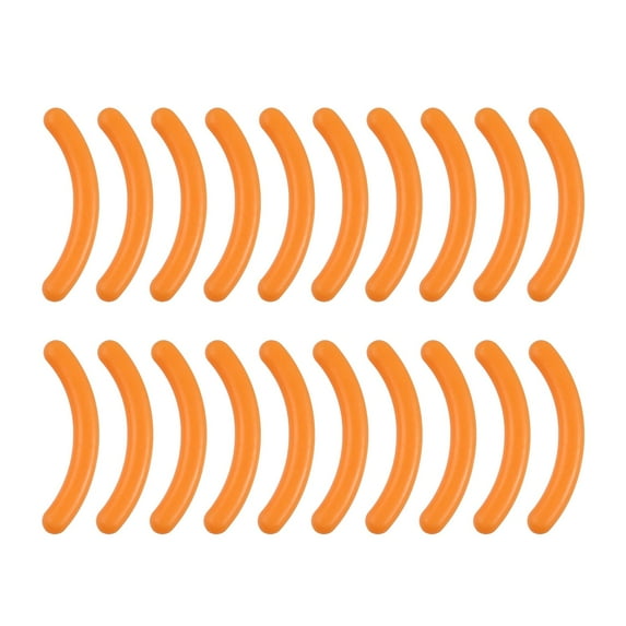 20x Eyelash Curler Refills Long Last Portable Universal Rubber Makeup Tools orange