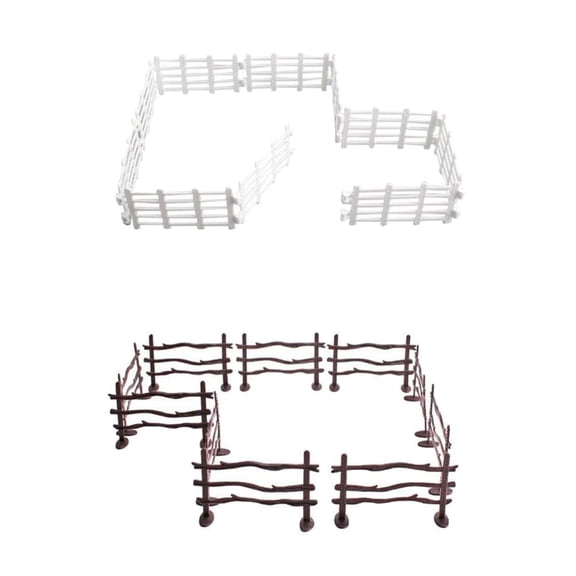20x Farm Barn Paddock Fencing Panel Accessories Playset For Role Play Barn Fence