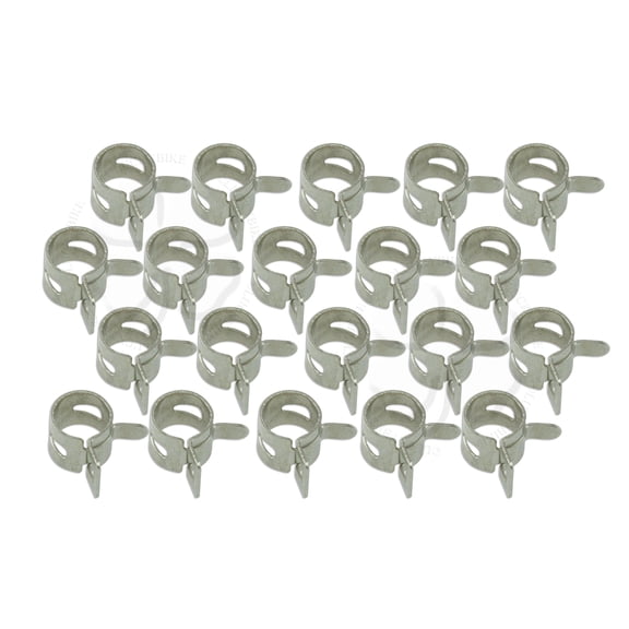20x Hose Clamp Pack Kit 6mm TA Fastener Tube Line Pinch Clip Vacuum Spring