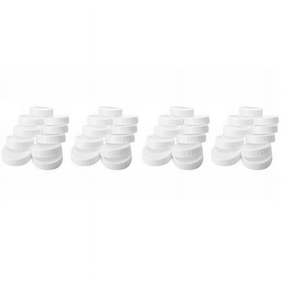 20x Mason jar lids (70mm) 20x Mason jar lids (86mm)-White