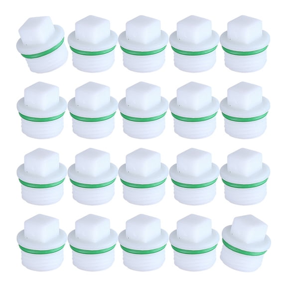 20x Plastic External Thread Stoppers for Plumbing Systems Strong Pipe Caps
