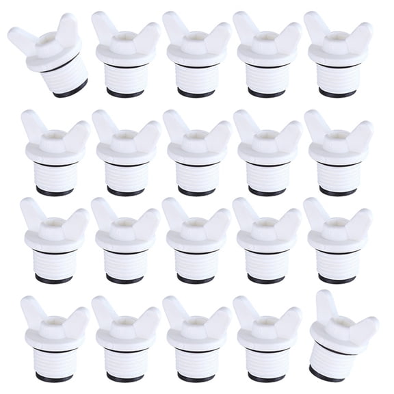 20x Plastic External Thread Stoppers for Plumbing Systems Strong Pipe Caps
