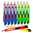 thumbnail image 1 of 20x Razor Blade Utility Knife Box Cutter Sharp Snap Precise Exacto Plastic Case, 1 of 12