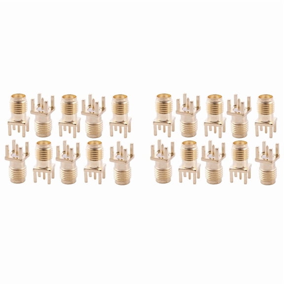 20x SMA Female Jack Solder PCB Mount Straight  Connector Gold
